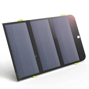 ALLPOWERS 5V 21W Solar Panel Power Bank 10000mAh Portable Charger with PD18W+2USB Bidirectional Fast Charging Foldable Solar Panel for Outdoor Camping Emergency Survival