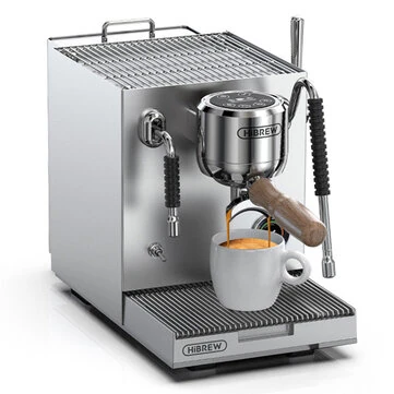 [EU Direct] HiBREW H21 Professional Espresso Machine Dual-Boiler Dual-Pump 58mm Portafilter Programmable Shots 3-Hole Steam Wand 1.8L Tank