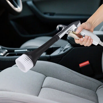High Pressure Blower Interior Cleaner Car Cleaning Machine Interior Dryer Car Detailing Kit Interior Cleaner 360 Degree Swivel Air Blow Machine with Tapered Nozzle Detail Brush for Efficient Cleaning