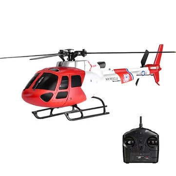 XK K150 Little Squirrel AS350 2.4G 4CH 6-Axis Gyro Optical Flow Localization Altitude Hold Flybarless RC Helicopter RTF