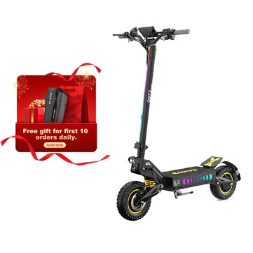 [EU Direct] OOTD T10 Pro Electric Scooter 52V 23.4Ah Battery 1300W*2 Dual Motors Recommended Top Speed 25KM/H 11inch Tires 70KM Max Range 150KG Max Load Folding E-Scooter