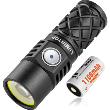 Lumintop W3 700M LEP Flashlight 550LM LED Floodlight Red Signal Light Multi-source Compact EDC Flashlight With 18350 Battery Mini LED Torch For Outdoor Camping Fishing Hiking