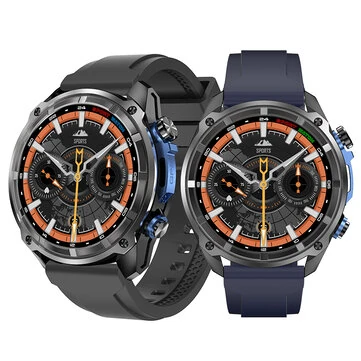 DT NO.1 DTG1 1.43-inch AMOLED Display GPS Offline Maps ABC Function 3ATM Waterproof 860mAh Massive Battery bluetooth Call Heart Rate Blood Oxygen Monitor Sleep Monitoring Multi-sport Modes Built-in LED Flashlight Smart Watch