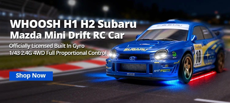 WHOOSH H1 H2 Subaru Mazda Mini Drift RC Car