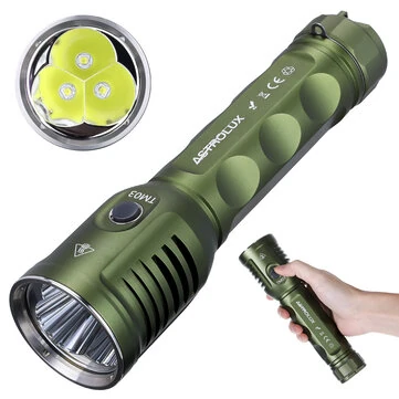 Astrolux® TM01 SFT90X LED 6500LM Long-Range Flashlight 1442m Beam for Search & Rescue TM03 3* SST40 LED 6000LM Range With a 33140(15000mAh) Li-ion Battery Type-C Charging For Camping Dog Walking Cycling and Backyard Tasks