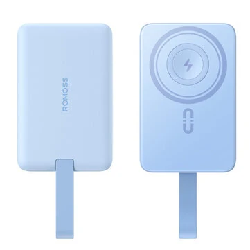 Romoss WM010-191 Wireless Magnetic Power Bank 30W 37Wh 10000mAh Integrated Cable Power Bank with 3 Inputs & 3 Outputs Fast Charging External Battery Power Supply for iPhone 16 16 Pro 15 14 13 for Huawei Pura X for Xiaomi 15 Ultra for Samsung