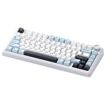 AULA F75 80 Keys Tri-mode Customized Mechanical Gaming Keyboard Hot Swappable RGB BT/2.4G/Type-C 75% Layout Wireless Gaming Keyboard Gasket Structure