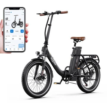 [EU DIRECT] Onesport OT16-2 Electric Bike 48V 17AH Battery 250W Motor Top Speed 25KM/H 20inch Tires 60-120KM Max Mileage 100KG Max Load Folding Electric Bicycle