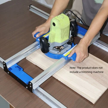 ENJOYWOOD Slab Flattening Jig Precision Router Flattening Sled System for Wooden Slabs End-Grain Boards & Resin Projects Sturdy Benchtop Jig Fits Most Woodworking Routers