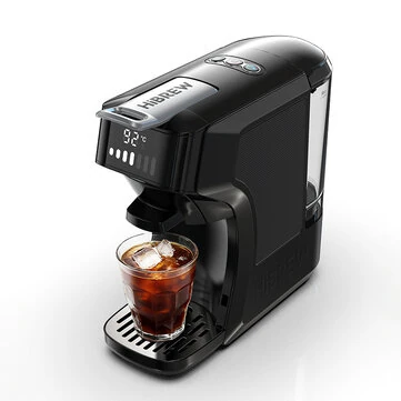 [EU Direct] HiBREW H1C 6-in-1 Capsule Coffee Machine 20 Bar High-Pressure Extraction Multi-Pod & Ground Coffee Compact Reservoir Hot & Cold Brew