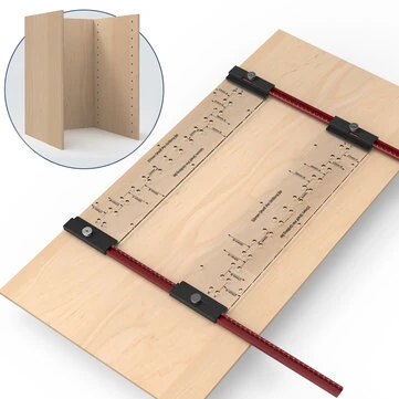 ENJOYWOOD Dual Sided Shelf Pin Jig With 1/4