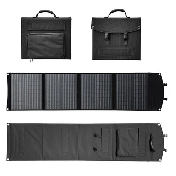 SMARAAD Foldable Portable 150W Solar Panel Fast Charging Power Charger for Outdoor Camping