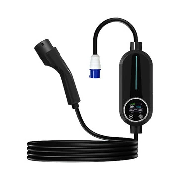 MINZAN 7KW Type 2 EV Charger 8A-32A Adjustable HD Screen 5m Cable Waterproof IP66 Electric Vehicle Charging Station Flexible Timer Function Quiet Operation