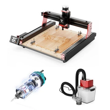 [EU Direct] TWO TREES TTC450 Pro CNC Engraving Machine with CNC Vacuum Monster M1 Vacuum Cleaner Kit + 800W High Power Motor Woodworking Router Trimmer