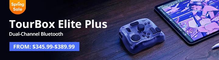 TourBox Elite Plus Drawing Bluetooth Controller