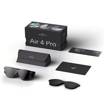 RayNeo Air 4 Pro Smart AR Glasses 1200Nits HDR10 Vision4000 Chip 1080P 120Hz B&O Audio 3D Display Eyes Protection for Gaming Movies Smart Augmented Reality Glasses