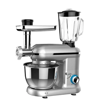 NovuLife 5.5L 5-in-1 Multifunctional Stand Mixer 1900W Pure Copper Motor 6-speed Control with Blender Meat Grinder Juicer for Baking Dough Kneading