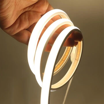 Elfeland 1m/2m/5m COB LED Strip Light IP65 Waterproof Flexible 288LEDs/m Warm White 3000K/Natural White 4000K High Brightness Indoor Outdoor Use