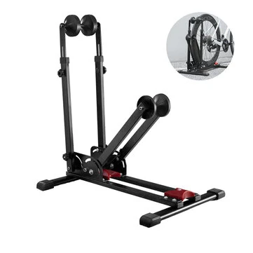 XANES 3-in-1 Foldable Bicycle Parking Racks Double Poles Carbon Steel MTB Road Bike Kick Stander Cycling Repair Support Holder Rack