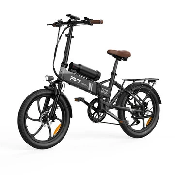 [EU DIRECT] PVY Z20 MAX Electric Bike 36V 15AH+10.6AH Dual Batteries 250W Motor Top Speed 25KM/H 20inch Tires 200KM Max Mileage 150KG Max Load Folding Electric Bicycle