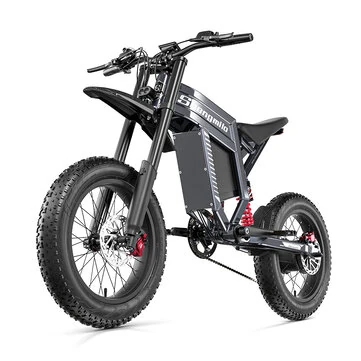 [USA Direct] Shengmilo S900 Electric Bike 60V 30AH Battery 1500W Motor Recommended Top Speed 25KM/H 20*4.0inch Tires 90KM Max Mileage 150KG Max Load Electric Bicycle