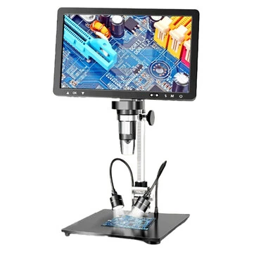 Mustool DM13 10.1 Inch Digital Microscope 1500X 1080P Video 20M Photo Resolution 8 LED Lights Adjustable Screen Type-C Connectivity Live View