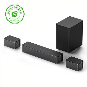 [EU/US/UK Direct] Refurbished Ultimea U2520EU10 Poseidon D60 BT5.3 Soundbar 6 High-Performance Speakers 360° Surround Sound Dolby Atmos 5.1 3EQ Modes Wired Speaker