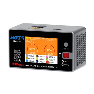 HOTA T8 Ultra 650W 8S AC/DC GaN Smart Charger 2.8