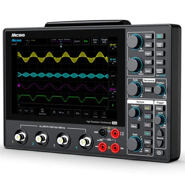 Micsig MHO14 High Resolution Tablet Oscilloscope 12-bit 4 Channel 1GSa Sampling Rate Up to 200MHz Bandwidth Portable Touchscreen
