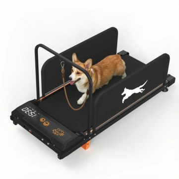 [EU Direct] Bominfit GP03B Ultra-Quiet Dog Treadmill for Small & Medium Dogs with Leash Pole & Side Protection, 2.5HP Pet Running Machine with 6° Incline, Safety for Beginners & High-Energy Dogs