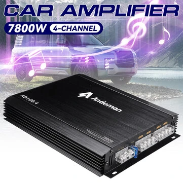Andeman 4-Channel Car Amplifier 7800W Peak Power 264.41W RMS 12V-13.8V High Performance Audio Amplifier