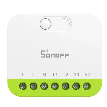 SONOFF MINI-ZB2GS MINI DUO 2-Gang Zigbe Smart Switch Dual Load Control Zigbee3.0 Compatibility Signal with Multiple Zigbe Hub