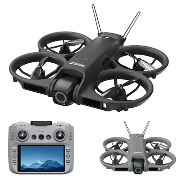 Z906 WiFi FPV with 4.3inch LCD Screen Controller HD Dual Camera Electrically Adjustable Optical Flow Hover Automatic Obstacle Avoidance Circle Protection 2.4G 4CH 6-Axis Remote Control Toys RC Drone Quadcopter RTF