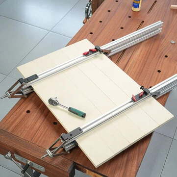 Ganwei Woodworking Panel Clamp Adjustable Height 12-100mm for 3030 Profile Aluminum Alloy & Stainless Steel Fixture for Precision Assembly