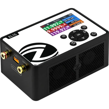 ALIENTEK EL15 Programmable Electronic Load Meter 150W Testing Tool High Precision Battery Capacity Measurement Voltage Range 0.1V to 60V Current Range 0A to 12A Compact Design IPS LCD Display