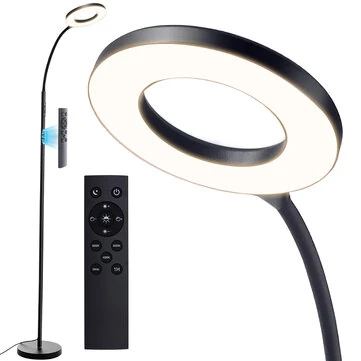 BlitzWill® BWL-FL5 12W LED Floor Lamp 1000lm Adjustable 2700~6500K CCT Dimmable with Memory Function Magnetic Remote