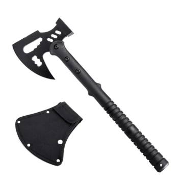 [EU Direct] KHU Camping Ax Tactical Throwing Ax Tomahawk Survival Hatchet Ax with Sheath for Outdoor Hiking Bushcraft Camping Gear Garden Tools