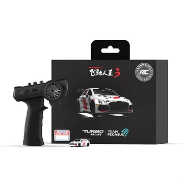 Turbo Racing for Pegasus 3 C78 2026 Official Licensed Co-Branded Edition RTR 1/76 2.4G RWD Mini Sports Drift RC Car LED Light Full Proportional Remote Control Ultra Micro Racing Vehicles Models Toys