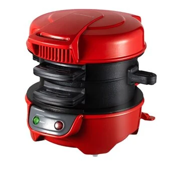 Comfook 600W Electric Hamburger Maker Multi-Layer Design Anti-Scald Easy Cooking Sandwich Burger Maker with Rotating Cooking Plate for Home Kitchen Breakfast