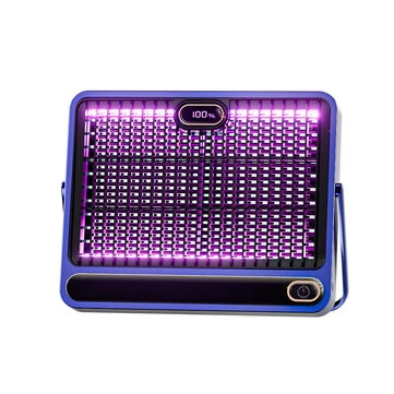 Elfeland Electric Mosquito Repellent Lamp Rechargeable Mosquito Zapper Lamp Bug Killer Fly Trap with UV Light Quiet Operation Safety Mesh Type-C Charging