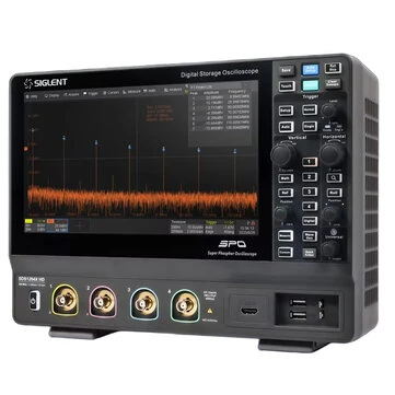 Siglent SDS1204X-HD Oscilloscope 200MHz Bandwidth 4 Channels 2GSa/s Sampling Rate 12-bit High Resolution TFT-LCD Touch Screen