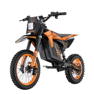 [EU DIRECT] HillMiles MilePop 1 Dirt Bike 48V 25AH 3000W Peak Power Recommended Top Speed 25KM/H 14 Inch Front Tire 12 Inch Rear Tire 45 Mile 120Kg Max Load Electric Scooter Electric Motorcycle E Scooter Dust Moto Hightail Dirtbike for Adult