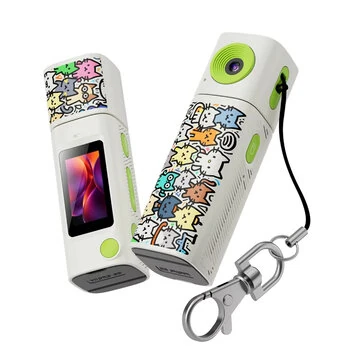 Thumb Mini Cameras with TFT LCD Screen 2K HD 230° Rotatable Lens Portable Sports Camcorder for Students Outdoor Photography Video Long Battery