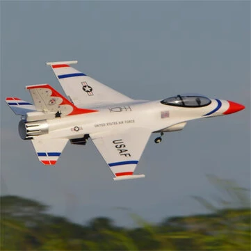 HOOKLL F16 V2 Fighting Falcon Thunderbird 710mm Wingspan 70mm EDF EPO Jet RC Airplane KIT/PNP