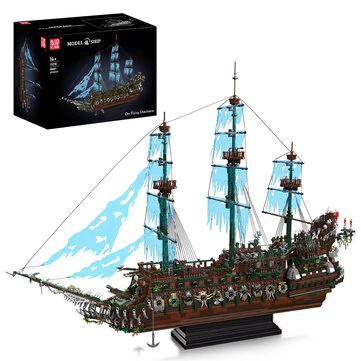 MOULD KING 13218 The Flying Dutchman Pirate Ship Building Blocks Ghost Ship Model Assembly Kit Bricks Set Children Birthday Gift