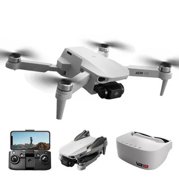 ZHRC Aeri 100 WiFi FPV with VR Goggles Glasses HD Dual Camera Optical Flow Hover Brushless Foldable 2.4G RC FPV Drone Quadcopter RTF