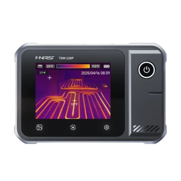 FNIRSI TDM-120P Thermal Imager Multimeter 120x90 IR 2.8-In Touchscreen -20°C-400°C USB-C 1500mAh 50° FOV Hot/Cold Spot Tracking Underfloor Heating Leak Locator