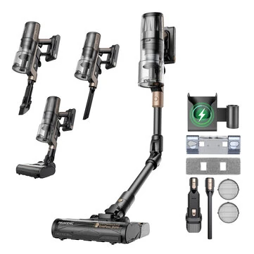 [EU Direct]Proscenic P20 OnePass Cordless Vacuum Cleaner, 70000Pa Suction, 70-Min Runtime, 680W Brushless Motor, 180° Bendable Tube, Wet & Dry Cleaning with Extra Water Tank