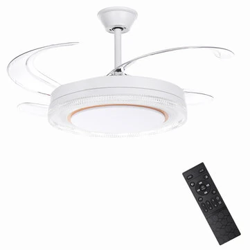 BlitzWill® BW-CFL4 Smart Foldable Ceiling Fan Light With APP & Remote Control Reversible DC Inverter Motor Dimmable CCT 6 Speeds 2H Timer