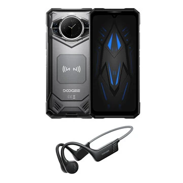 DOOGEE S200 VIP Edition 5G AI Dual Display 48GB 256GB 100MP Triple Camera Night Vision Android 16 Dimensity 7050 6.72 inch 120Hz 10100mAh 33W Fast Charge NFC IP68 IP69K Waterproof Rugged Smartphone